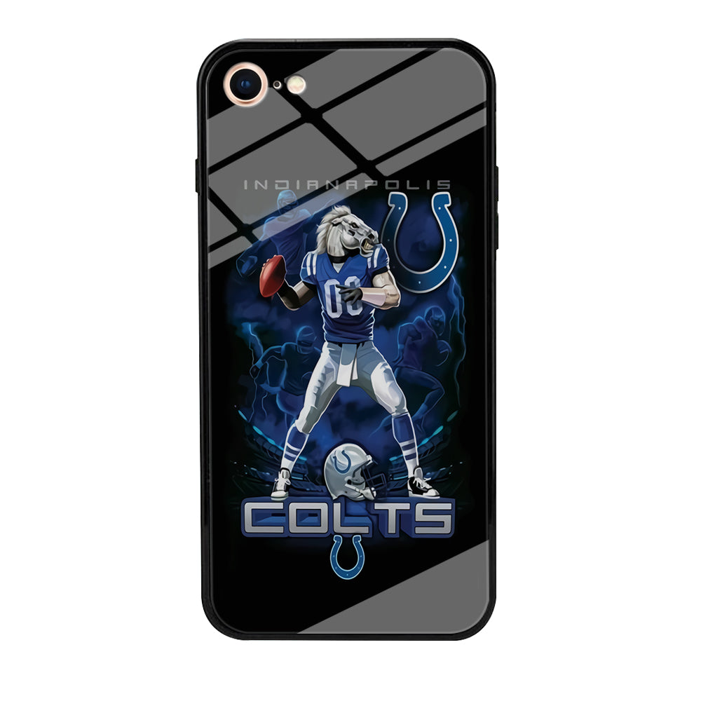 NFL Indianapolis Colts 001 iPhone 7 Case-Phone Case-Tempered Glass Case-Altracase
