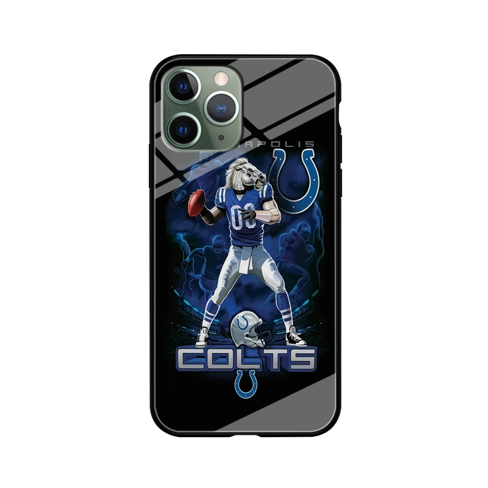 NFL Indianapolis Colts 001 iPhone 11 Pro Max Case-Phone Case-Tempered Glass Case-Altracase