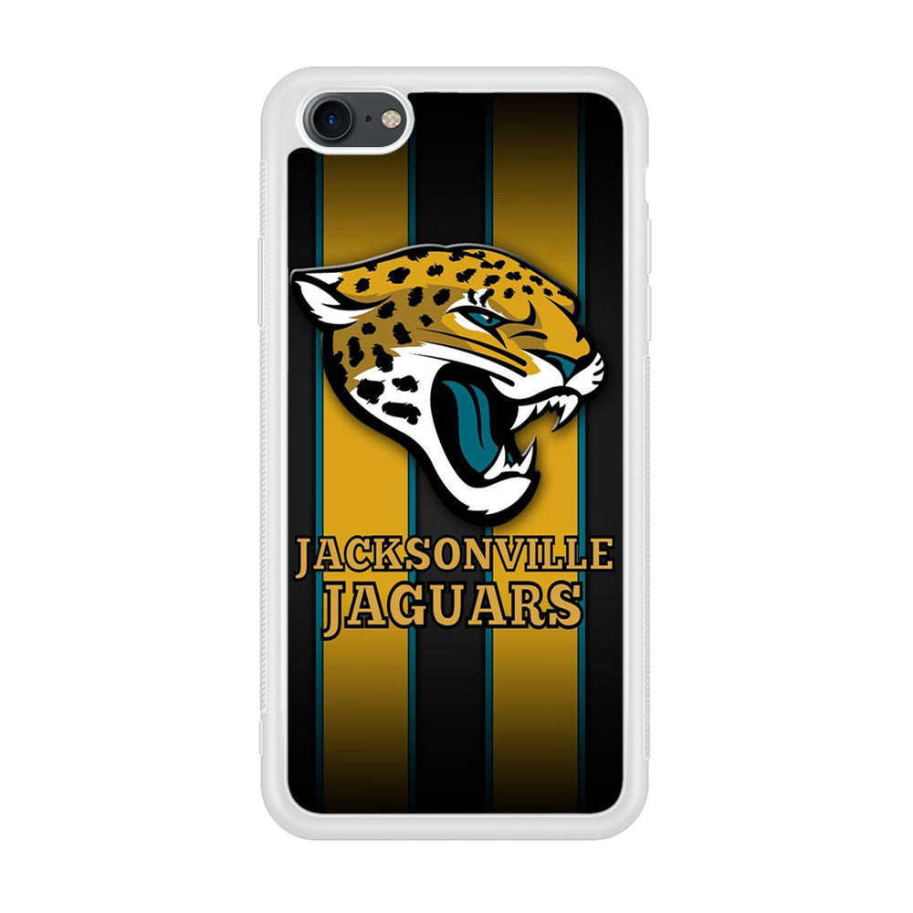 NFL Jacksonville Jaguars 001 iPhone 7 Case-Phone Case-Rubber White (2D Case)-Altracase