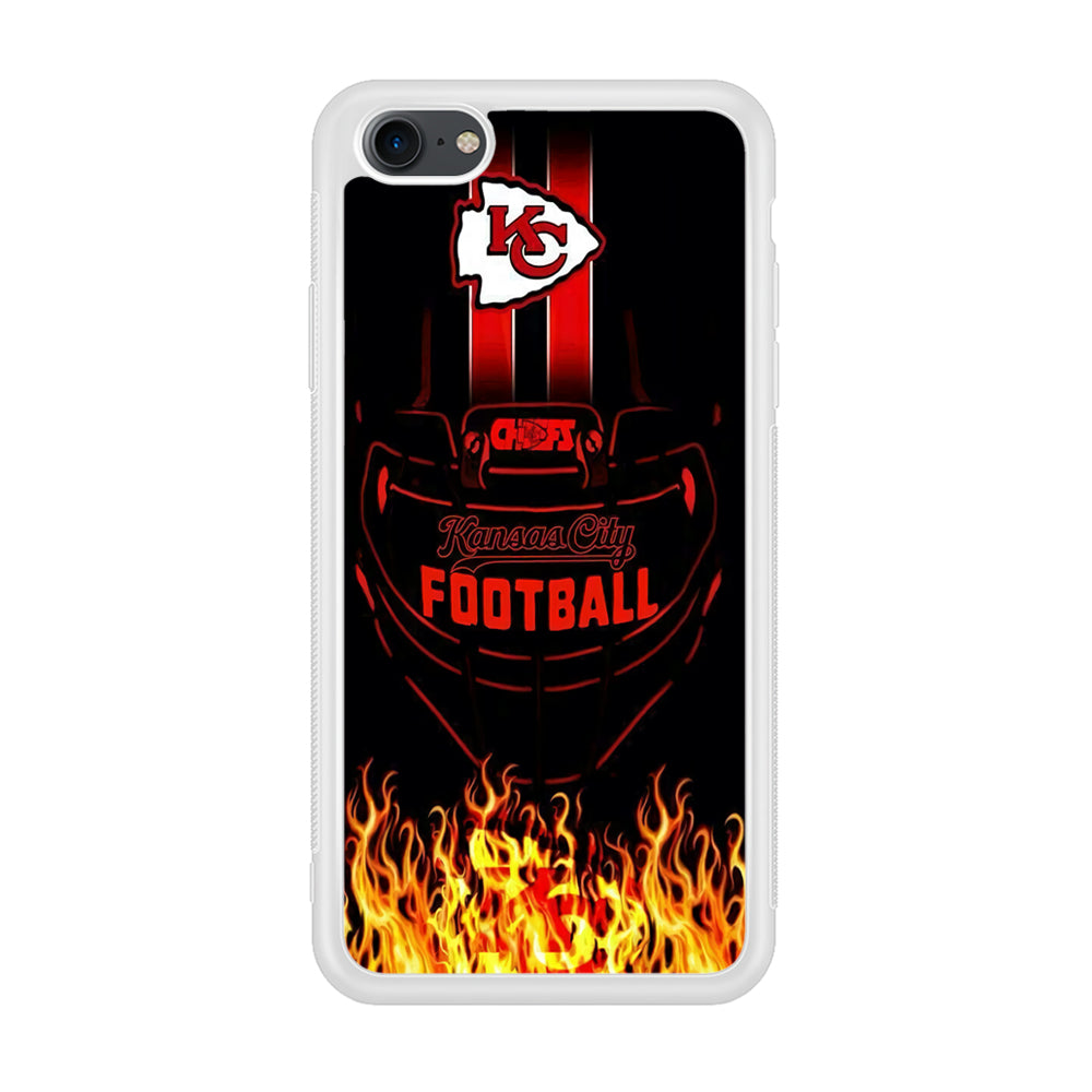 NFL Kansas City Chiefs 001 iPhone 8 Case-Phone Case-Rubber White (2D Case)-Altracase