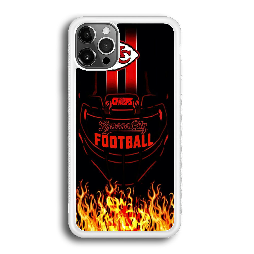 NFL Kansas City Chiefs 001 iPhone 12 Pro Max Case-Phone Case-Rubber White (2D Case)-Altracase