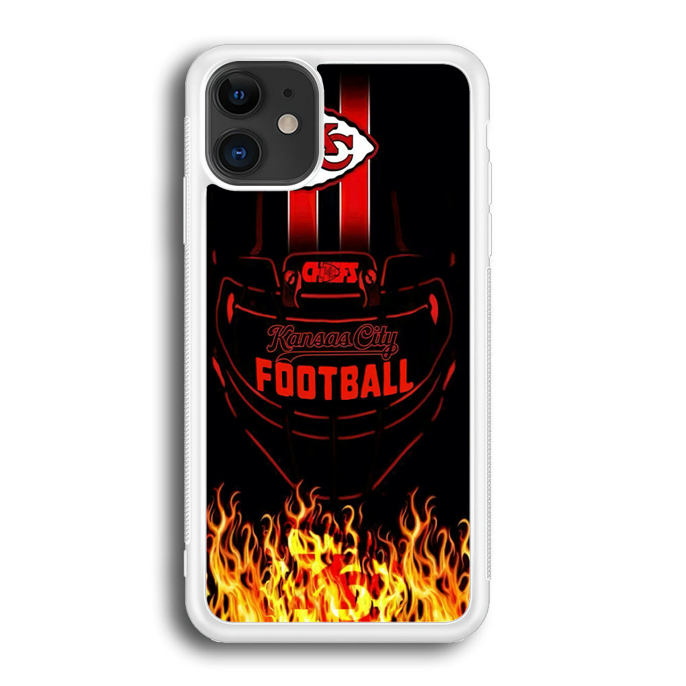 NFL Kansas City Chiefs 001 iPhone 12 Case-Phone Case-Rubber White (2D Case)-Altracase