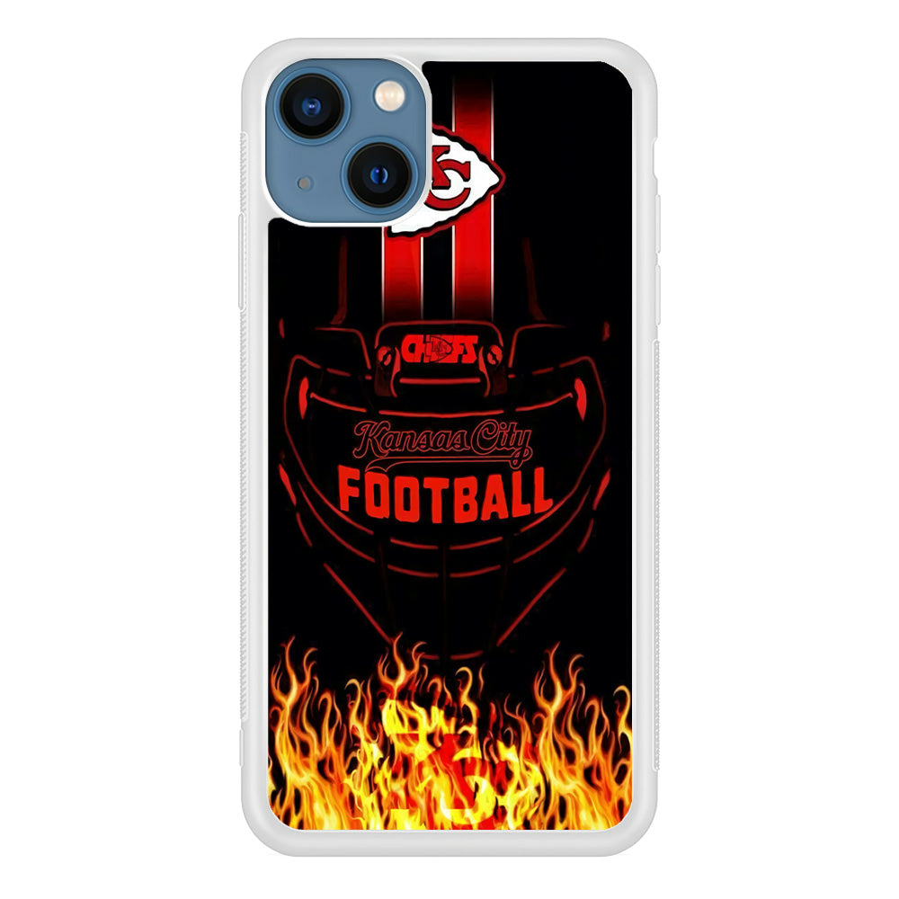 NFL Kansas City Chiefs 001 iPhone 13 Mini Case-Phone Case-Rubber White (2D Case)-Altracase