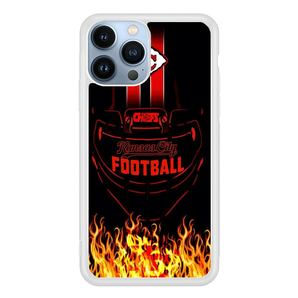 NFL Kansas City Chiefs 001 iPhone 13 Pro Case-Phone Case-Rubber White (2D Case)-Altracase