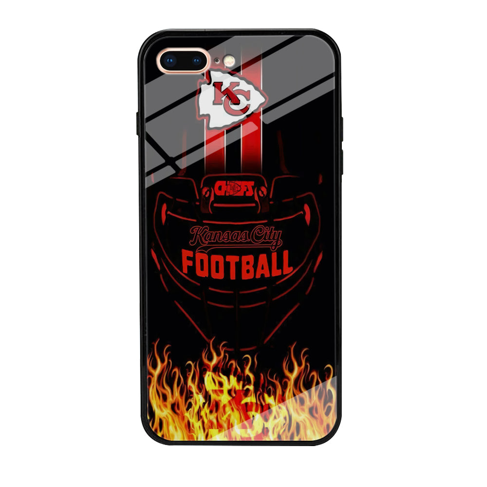 NFL Kansas City Chiefs 001 iPhone 8 Plus Case-Phone Case-Tempered Glass Case-Altracase