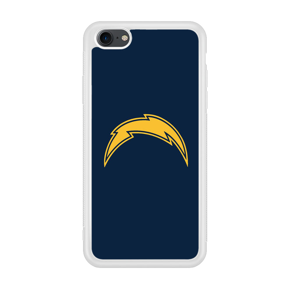 NFL Los Angeles Chargers 001 iPhone 8 Case-Phone Case-Rubber White (2D Case)-Altracase