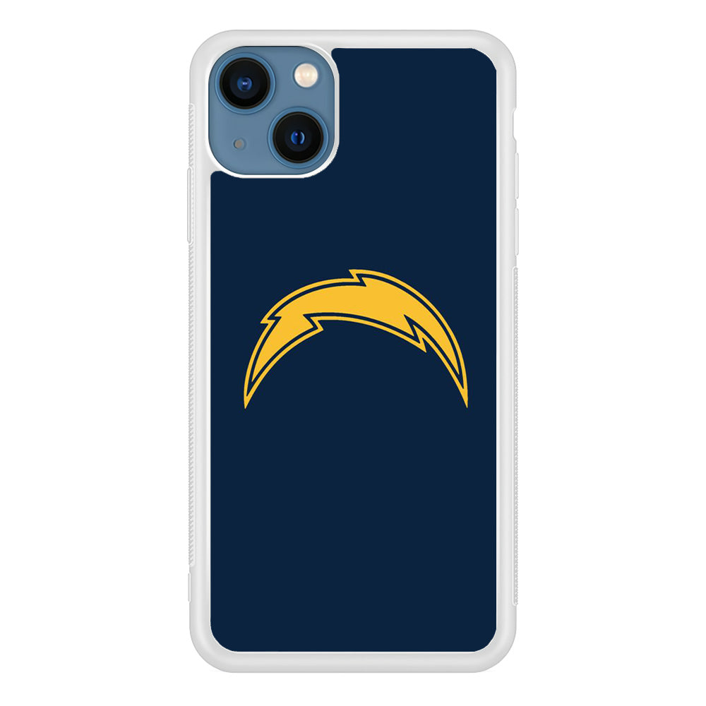 NFL Los Angeles Chargers 001 iPhone 13 Mini Case-Phone Case-Rubber White (2D Case)-Altracase