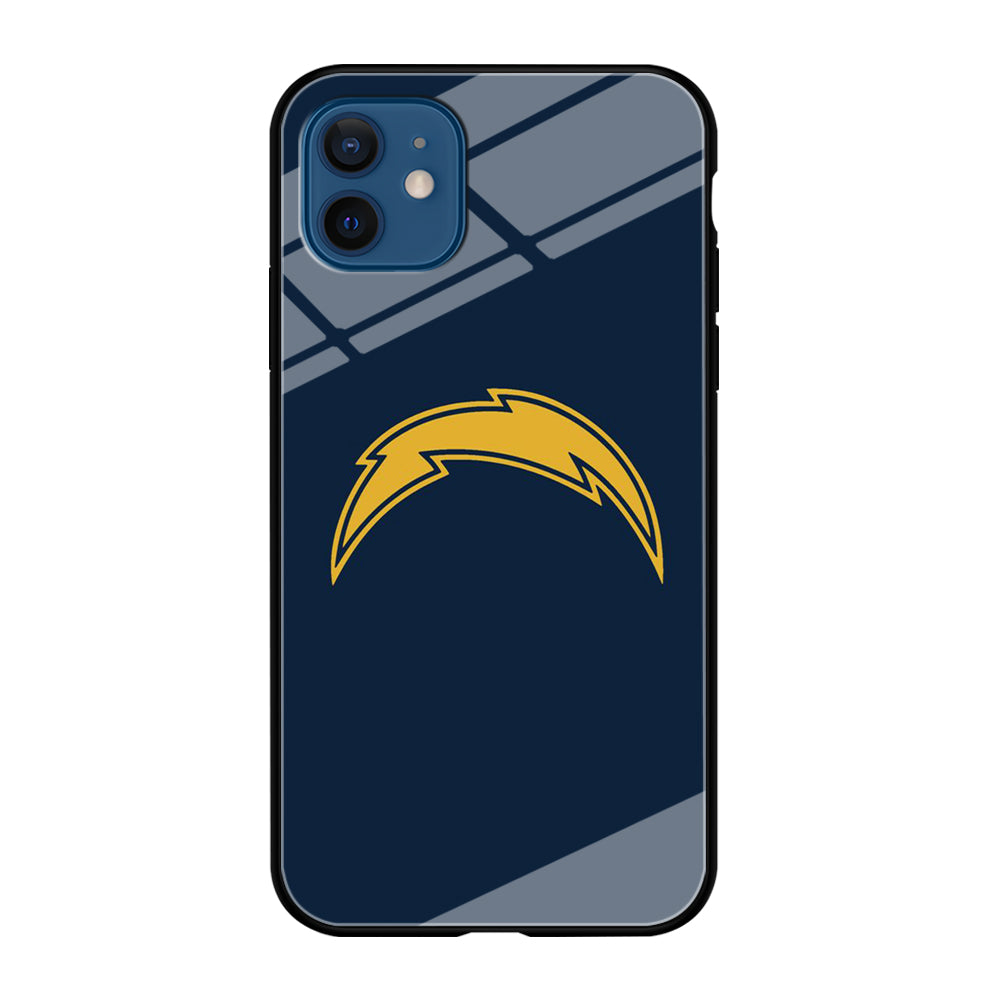 NFL Los Angeles Chargers 001 iPhone 12 Case-Phone Case-Tempered Glass Case-Altracase