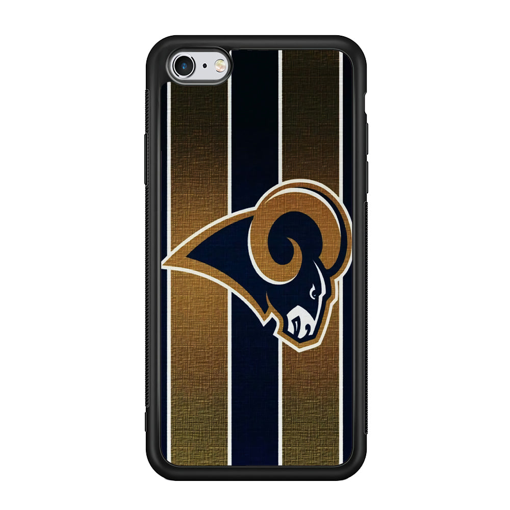 NFL Los Angeles Rams 001 iPhone 6 | 6s Case-Phone Case-Rubber Black (2D Case)-Altracase
