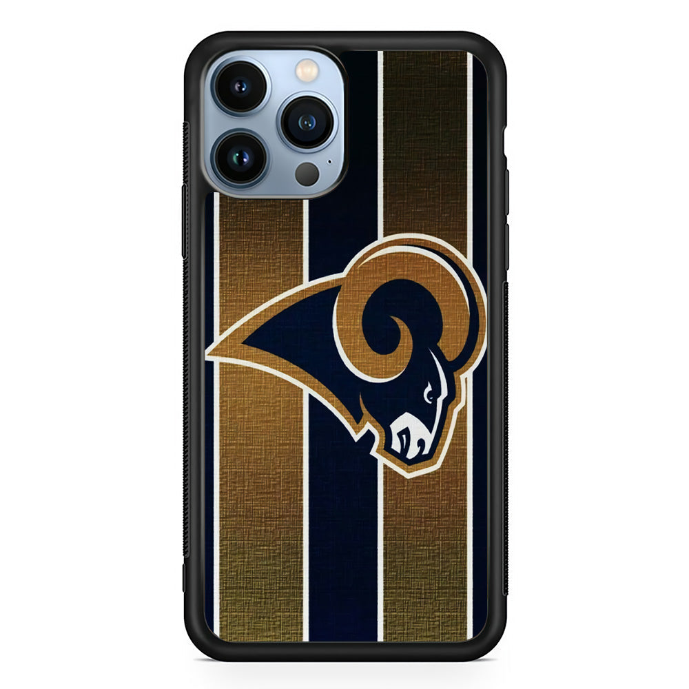 NFL Los Angeles Rams 001 iPhone 13 Pro Case-Phone Case-Rubber Black (2D Case)-Altracase