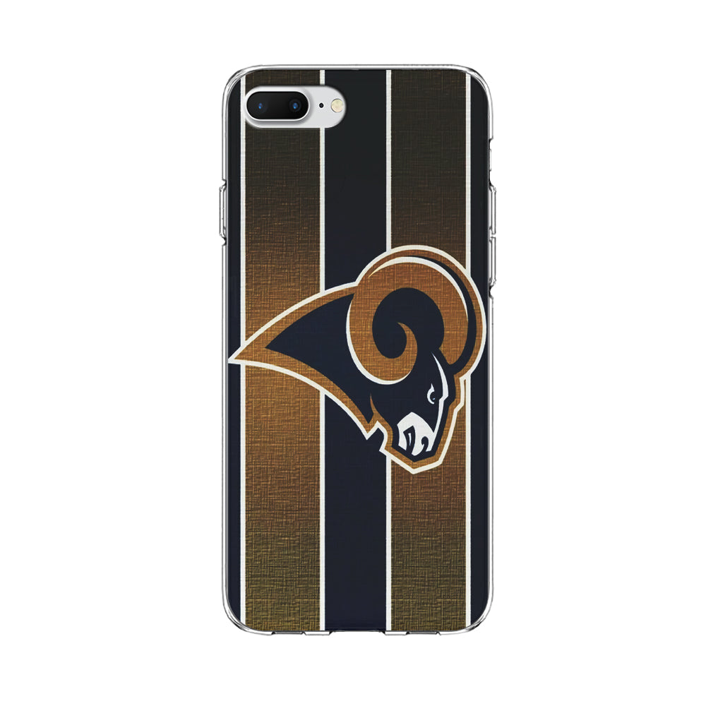 NFL Los Angeles Rams 001 iPhone 8 Plus Case-Phone Case-Clear Soft Case-Altracase