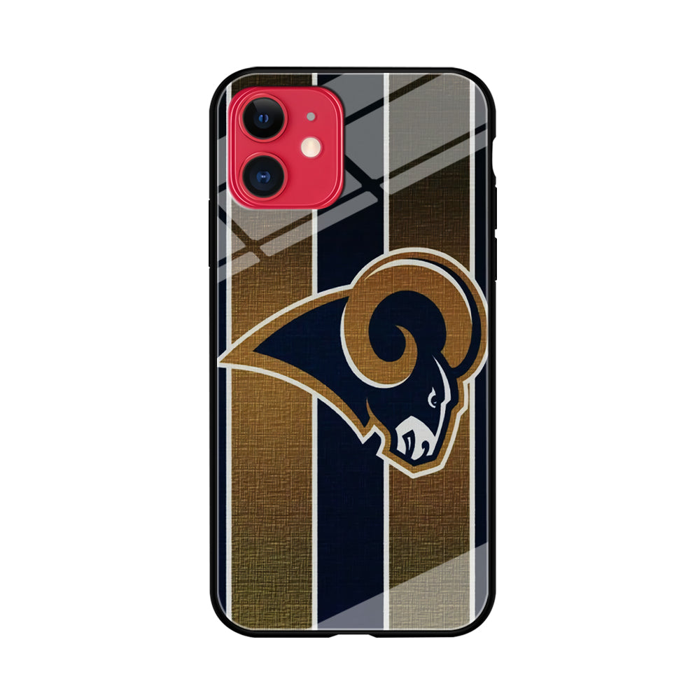 NFL Los Angeles Rams 001 iPhone 11 Case-Phone Case-Tempered Glass Case-Altracase