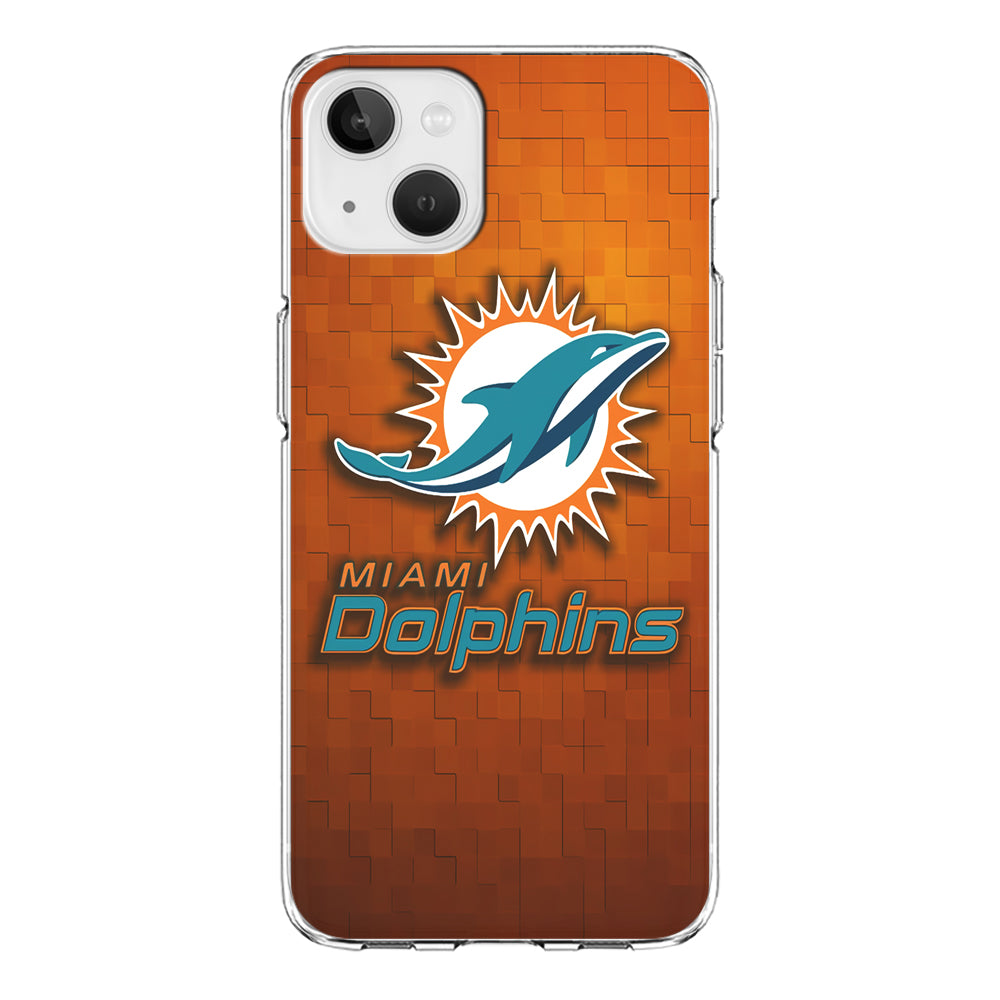 NFL Miami Dolphins 001 iPhone 15 Case-Phone Case-Clear Soft Case-Altracase
