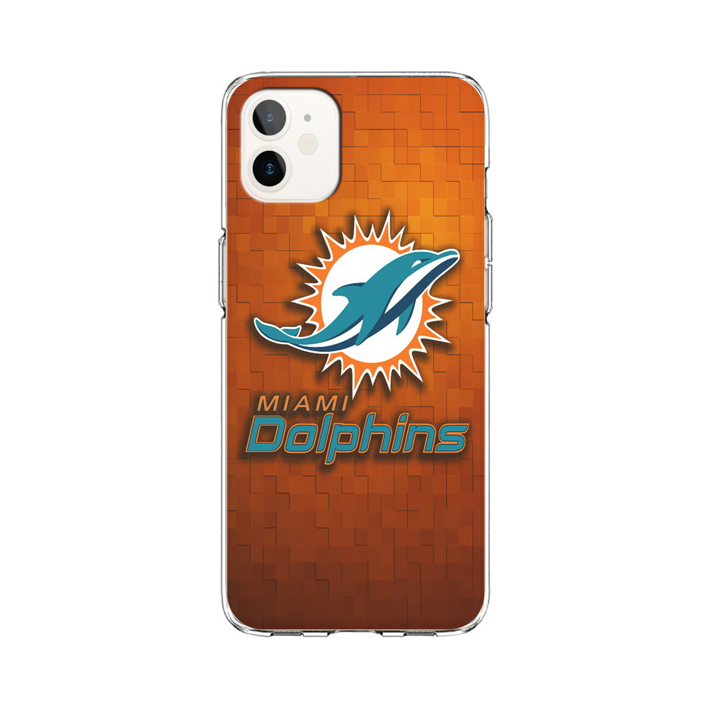 NFL Miami Dolphins 001 iPhone 12 Case-Phone Case-Clear Soft Case-Altracase