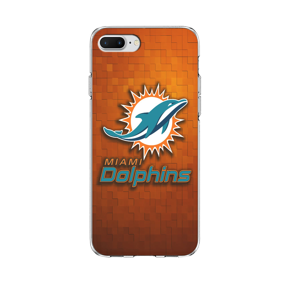 NFL Miami Dolphins 001 iPhone 8 Plus Case-Phone Case-Clear Soft Case-Altracase