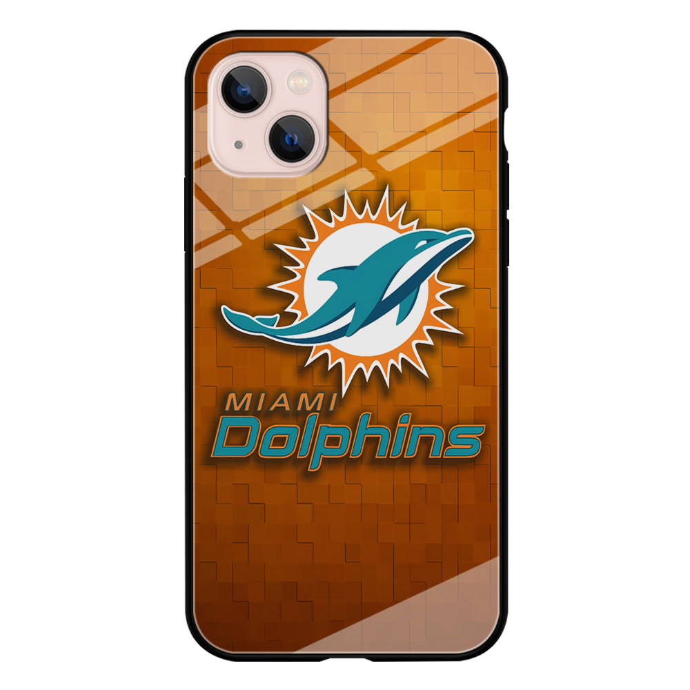 NFL Miami Dolphins 001 iPhone 13 Mini Case-Phone Case-Tempered Glass Case-Altracase