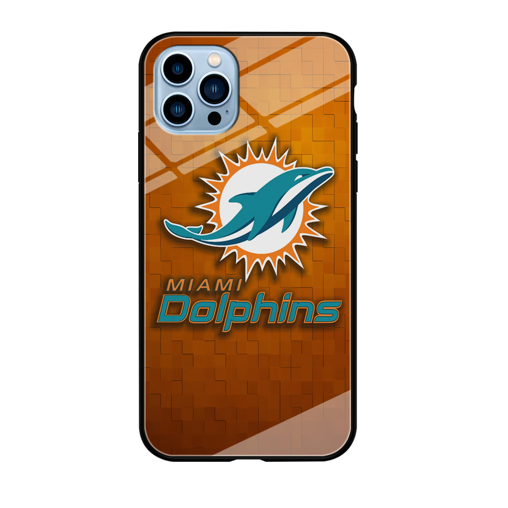 NFL Miami Dolphins 001 iPhone 12 Pro Max Case-Phone Case-Tempered Glass Case-Altracase