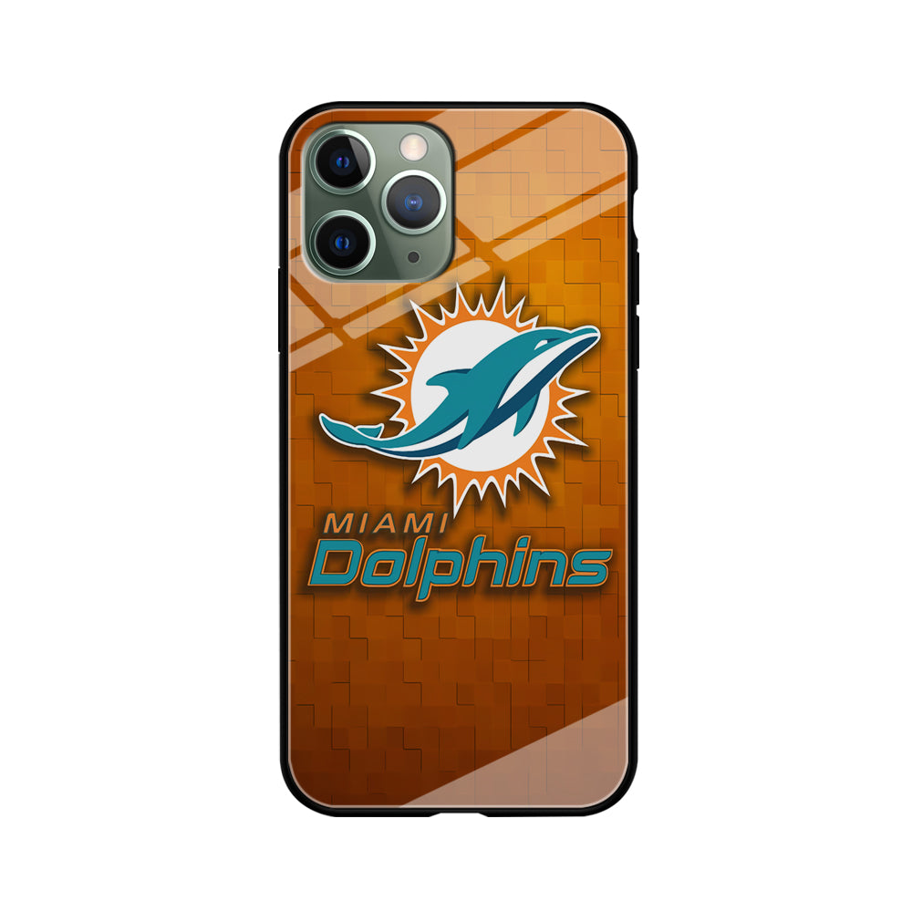 NFL Miami Dolphins 001 iPhone 11 Pro Max Case-Phone Case-Tempered Glass Case-Altracase
