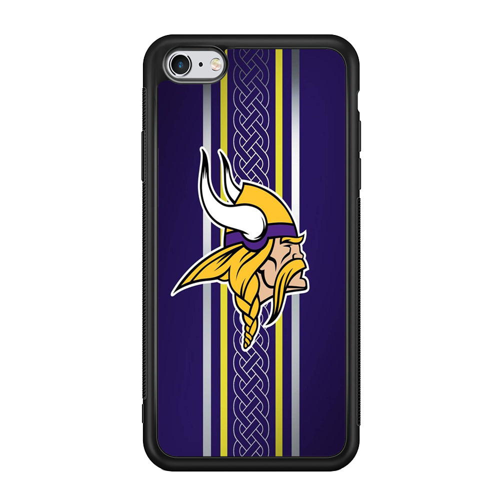 NFL Minnesota Vikings 001 iPhone 6 | 6s Case-Phone Case-Rubber Black (2D Case)-Altracase