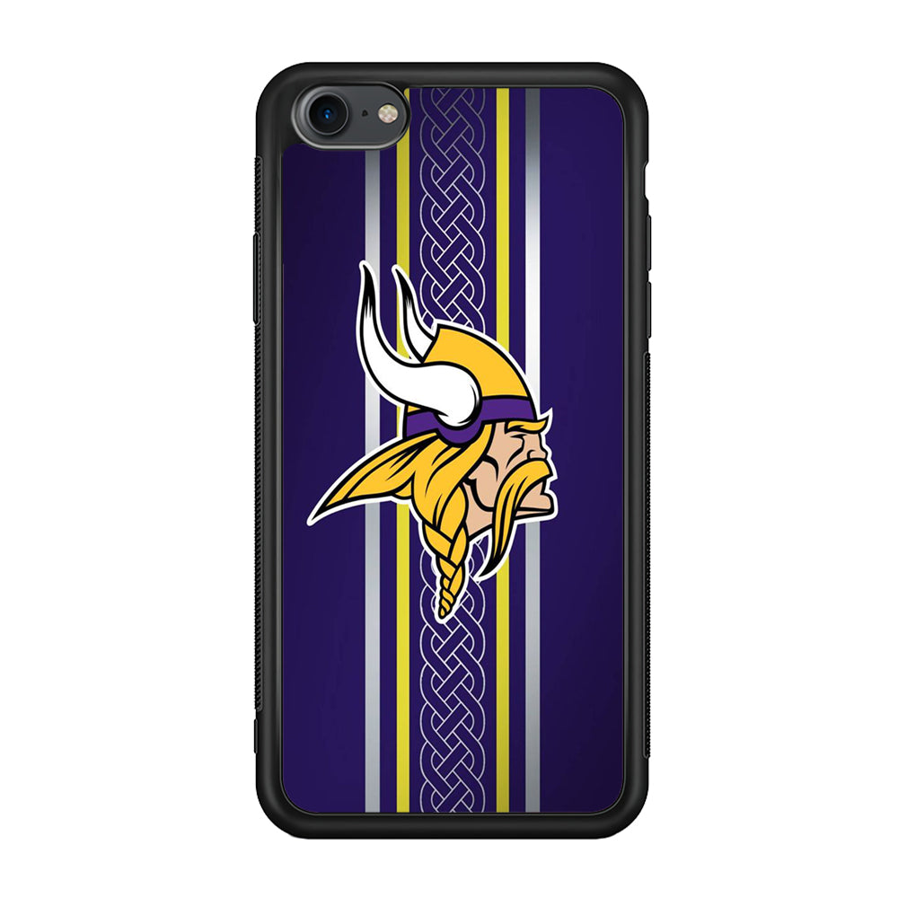 NFL Minnesota Vikings 001 iPhone 7 Case-Phone Case-Rubber Black (2D Case)-Altracase