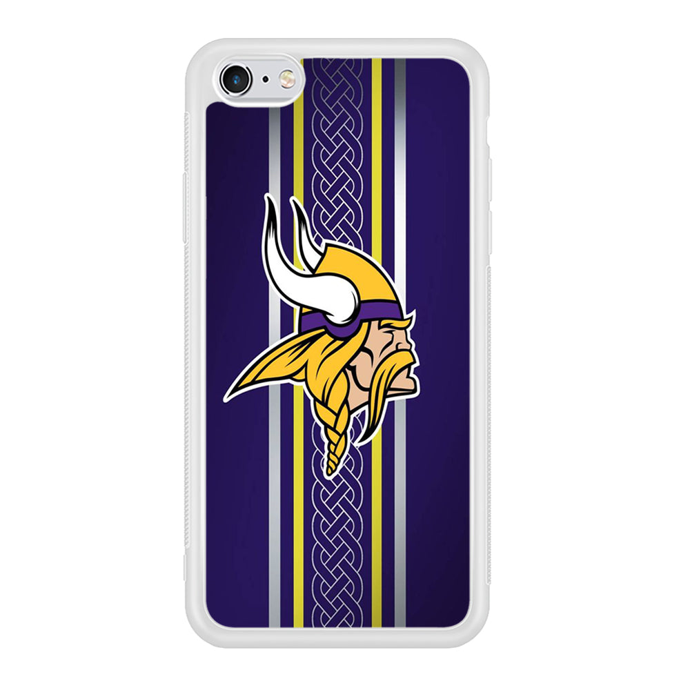 NFL Minnesota Vikings 001 iPhone 6 | 6s Case-Phone Case-Rubber White (2D Case)-Altracase