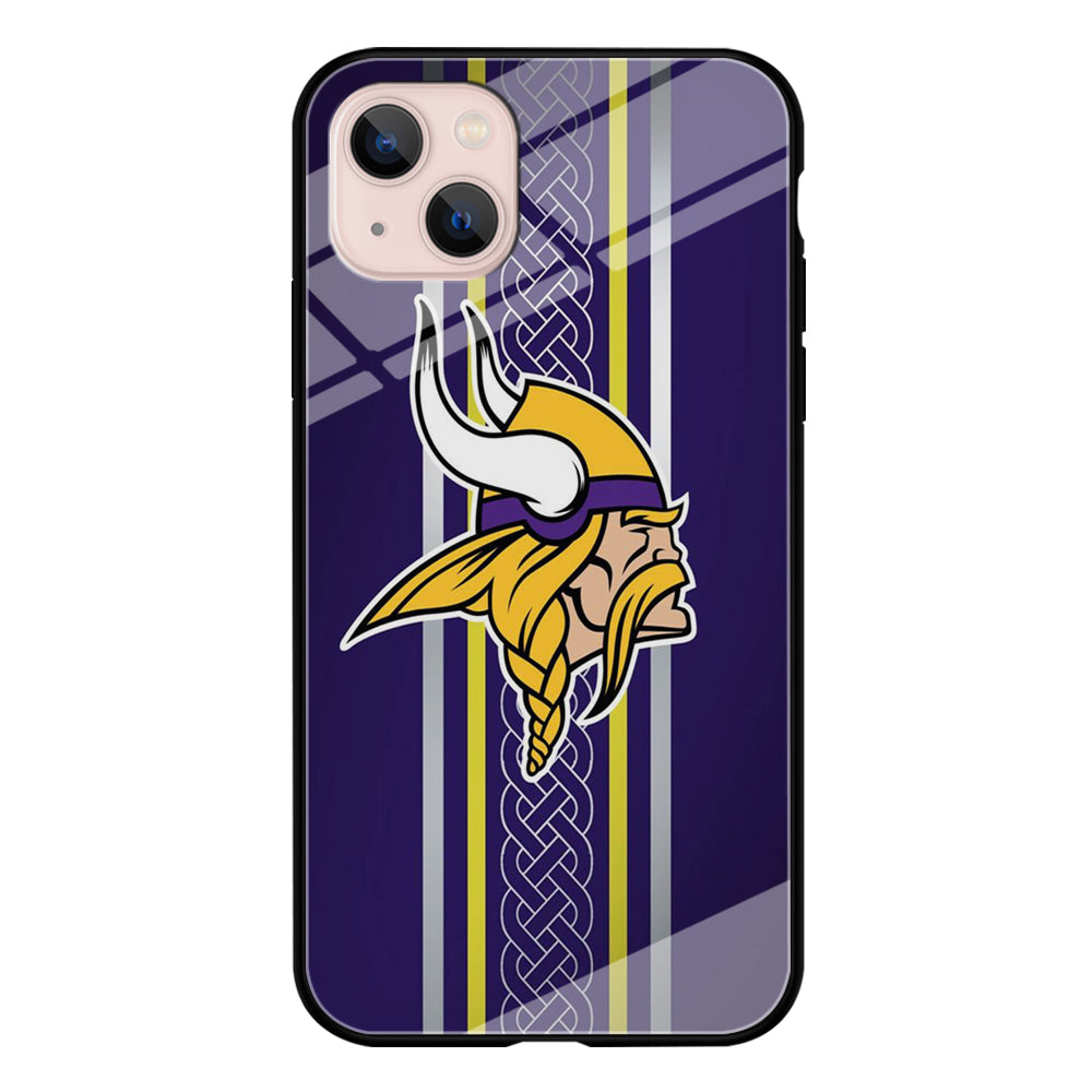 NFL Minnesota Vikings 001 iPhone 13 Mini Case-Phone Case-Tempered Glass Case-Altracase