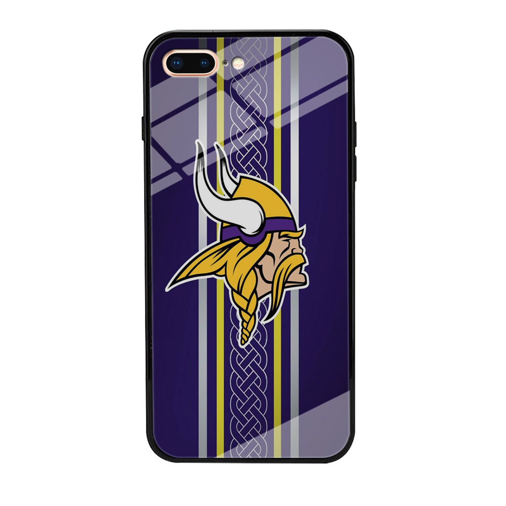 NFL Minnesota Vikings 001 iPhone 8 Plus Case-Phone Case-Tempered Glass Case-Altracase