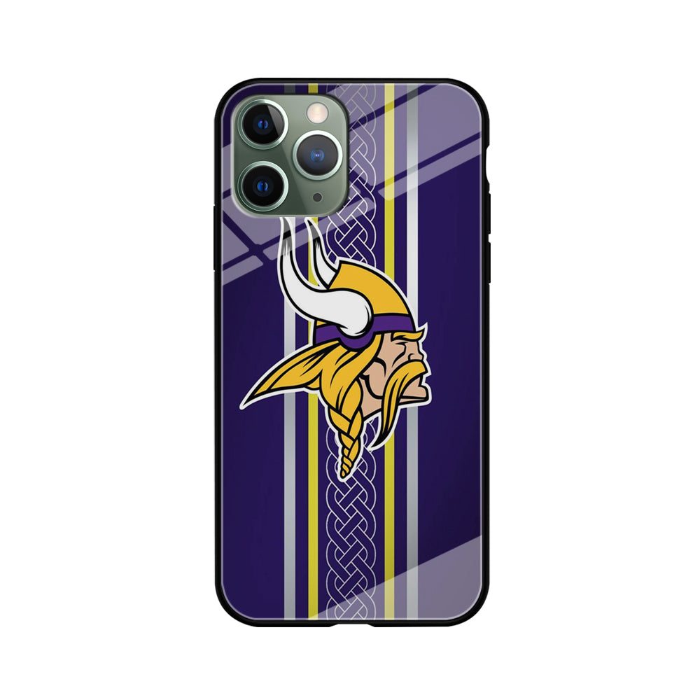 NFL Minnesota Vikings 001 iPhone 11 Pro Max Case-Phone Case-Tempered Glass Case-Altracase
