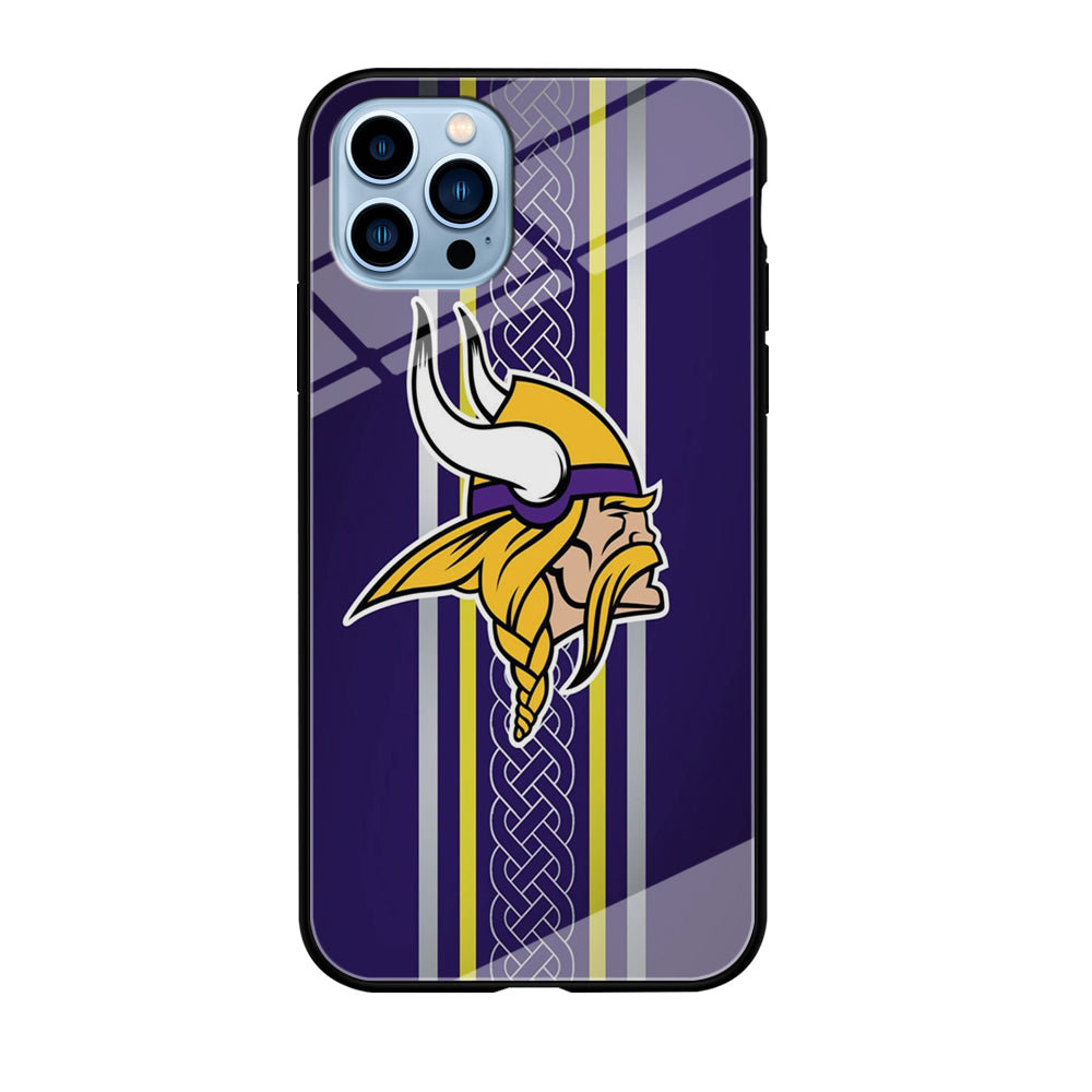 NFL Minnesota Vikings 001 iPhone 12 Pro Max Case-Phone Case-Tempered Glass Case-Altracase