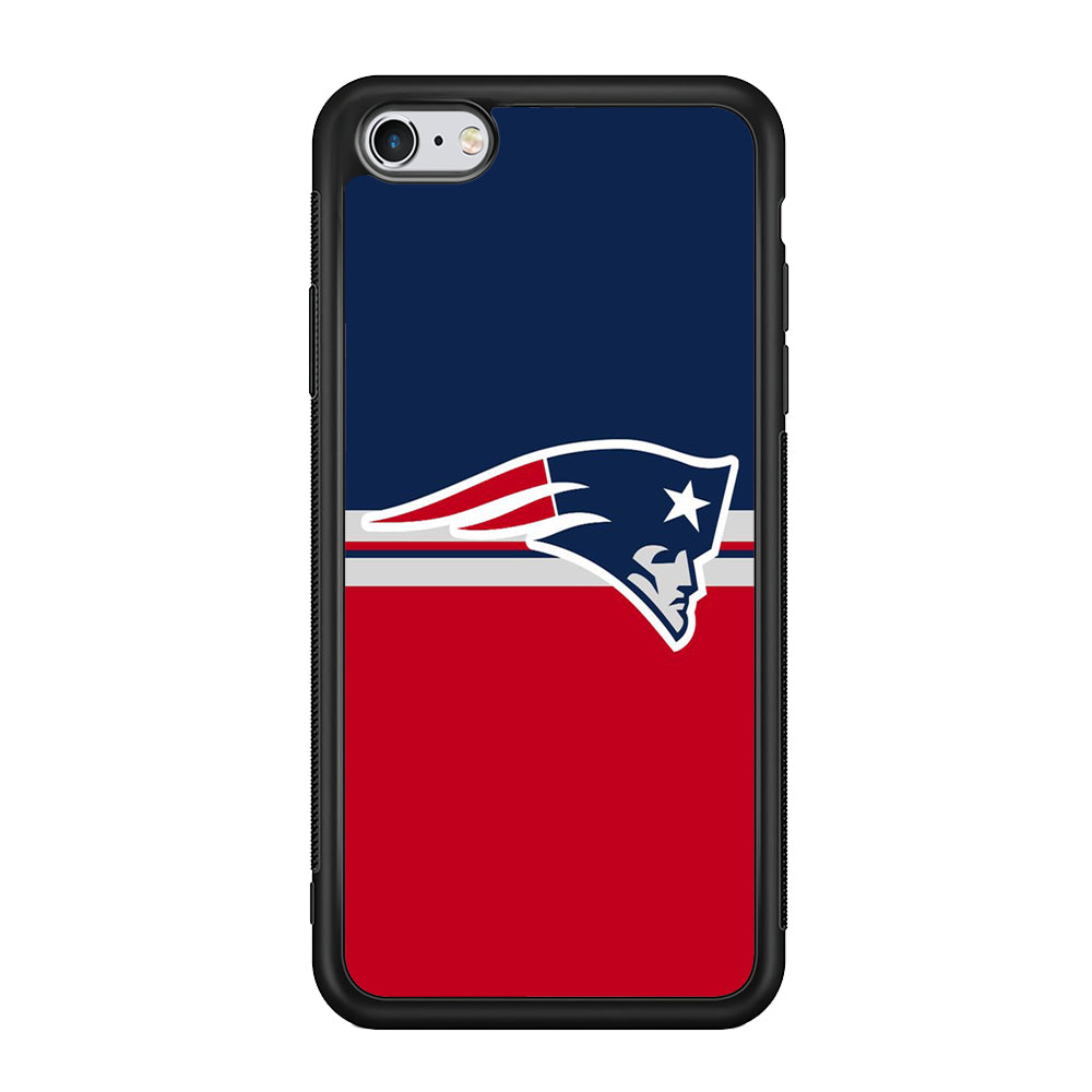 NFL New England Patriots 001 iPhone 6 | 6s Case-Phone Case-Rubber Black (2D Case)-Altracase