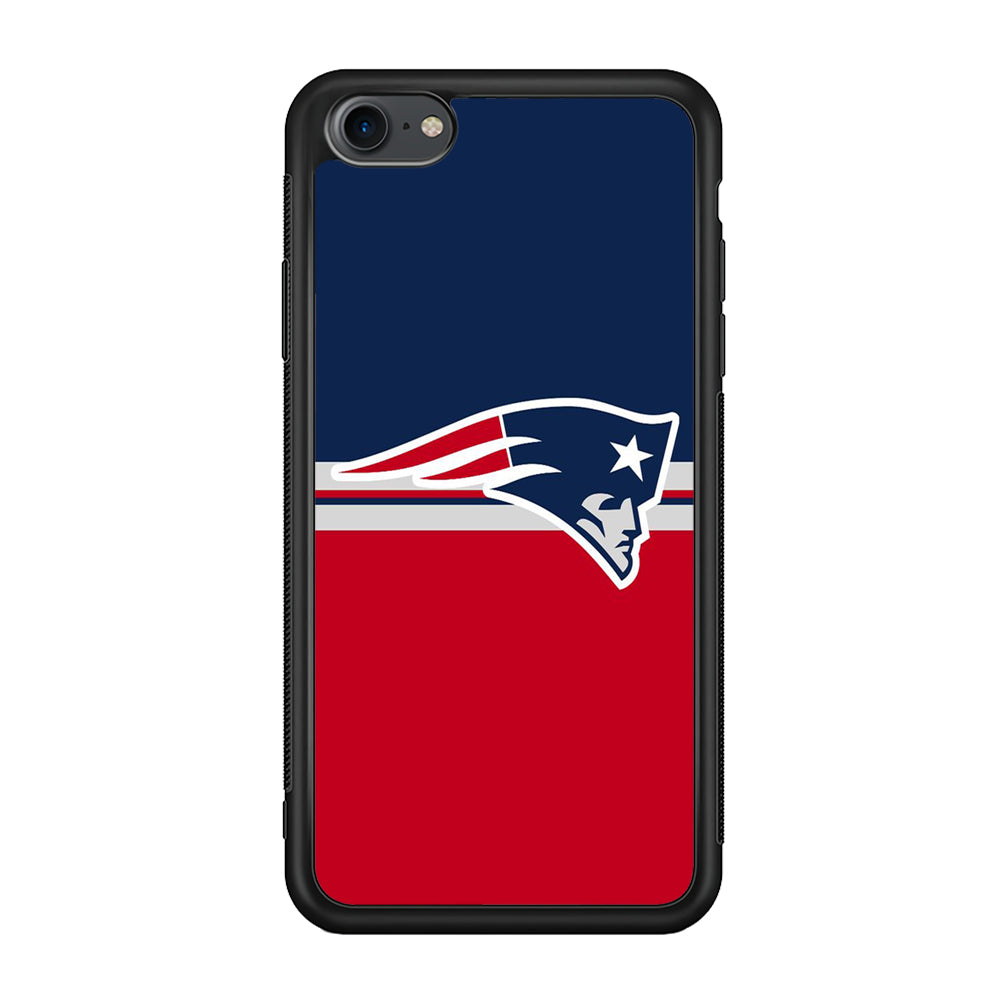 NFL New England Patriots 001 iPhone 7 Case-Phone Case-Rubber Black (2D Case)-Altracase