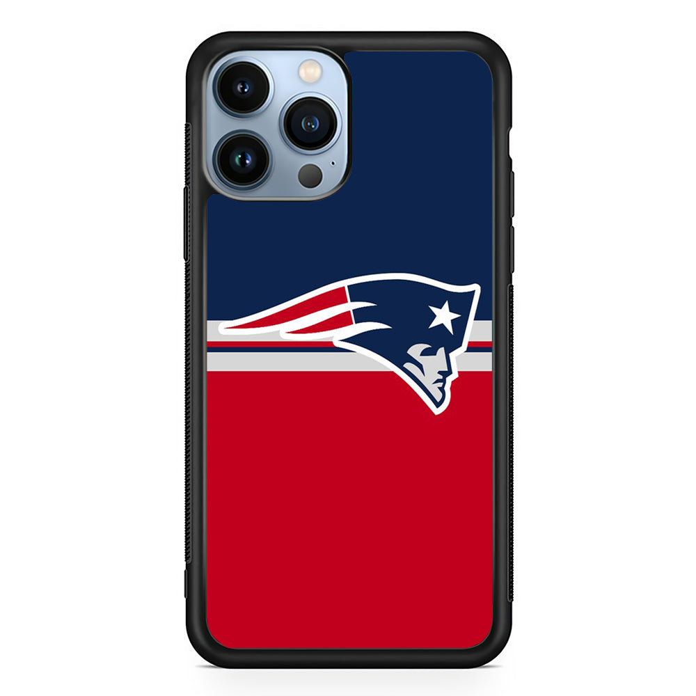 NFL New England Patriots 001 iPhone 13 Pro Case-Phone Case-Rubber Black (2D Case)-Altracase