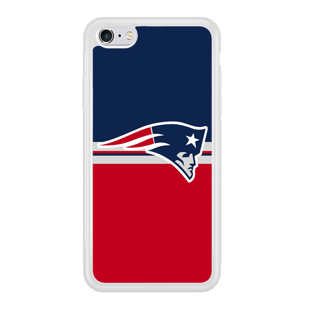 NFL New England Patriots 001 iPhone 6 | 6s Case-Phone Case-Rubber White (2D Case)-Altracase