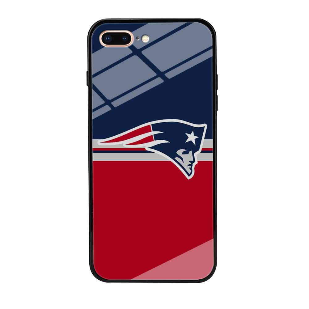 NFL New England Patriots 001 iPhone 8 Plus Case-Phone Case-Tempered Glass Case-Altracase