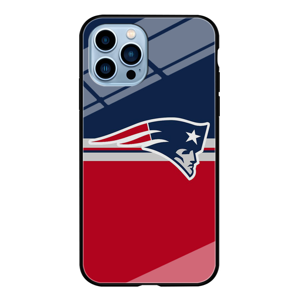 NFL New England Patriots 001 iPhone 13 Pro Max Case-Phone Case-Tempered Glass Case-Altracase