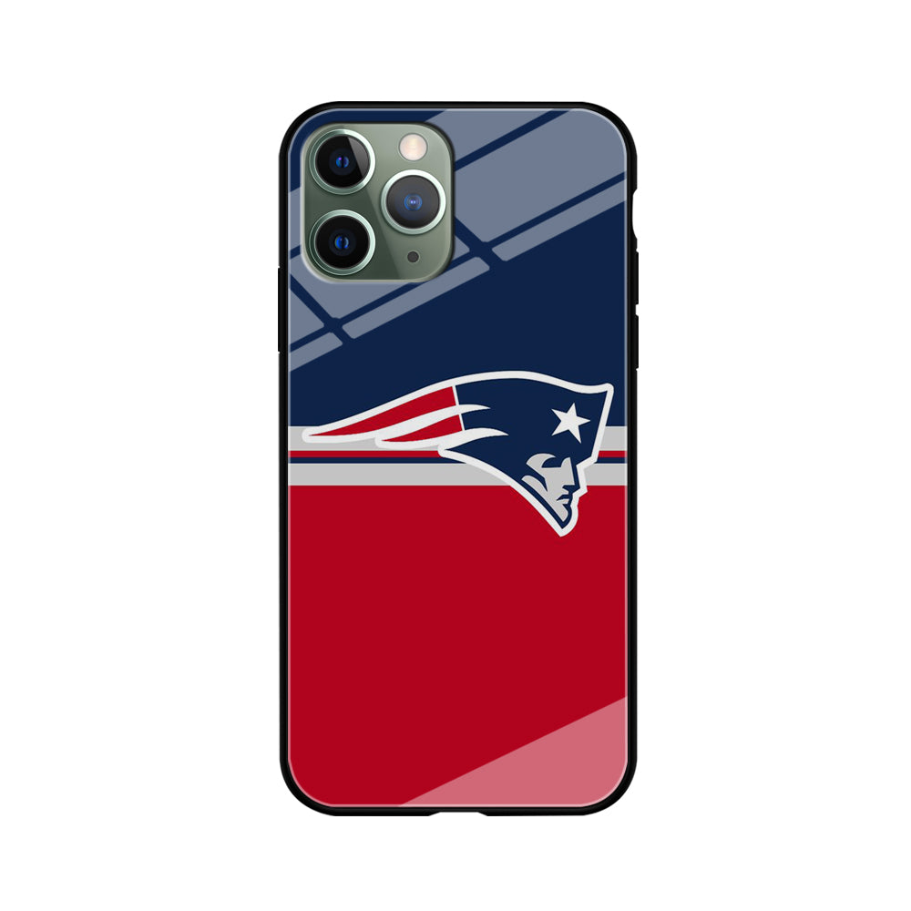 NFL New England Patriots 001 iPhone 11 Pro Max Case-Phone Case-Tempered Glass Case-Altracase