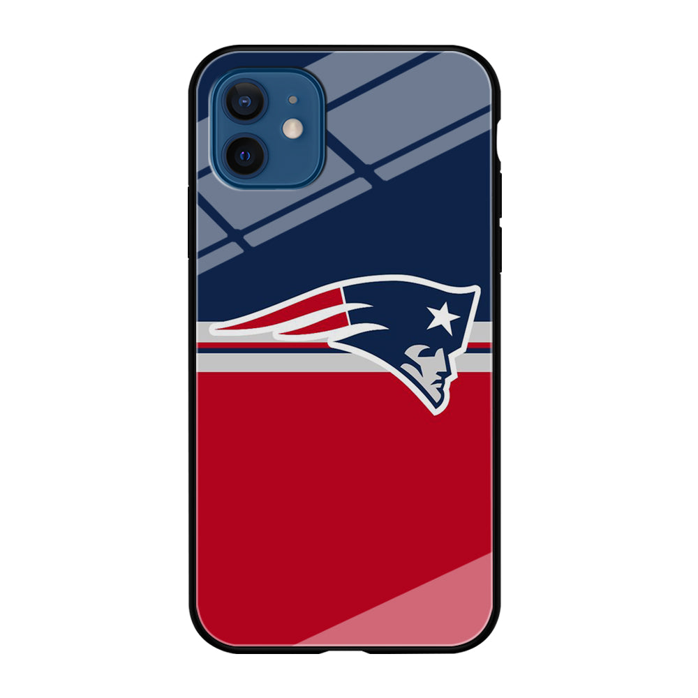 NFL New England Patriots 001 iPhone 12 Case-Phone Case-Tempered Glass Case-Altracase