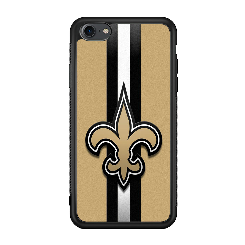 NFL New Orleans Saints 001 iPhone 7 Case-Phone Case-Rubber Black (2D Case)-Altracase