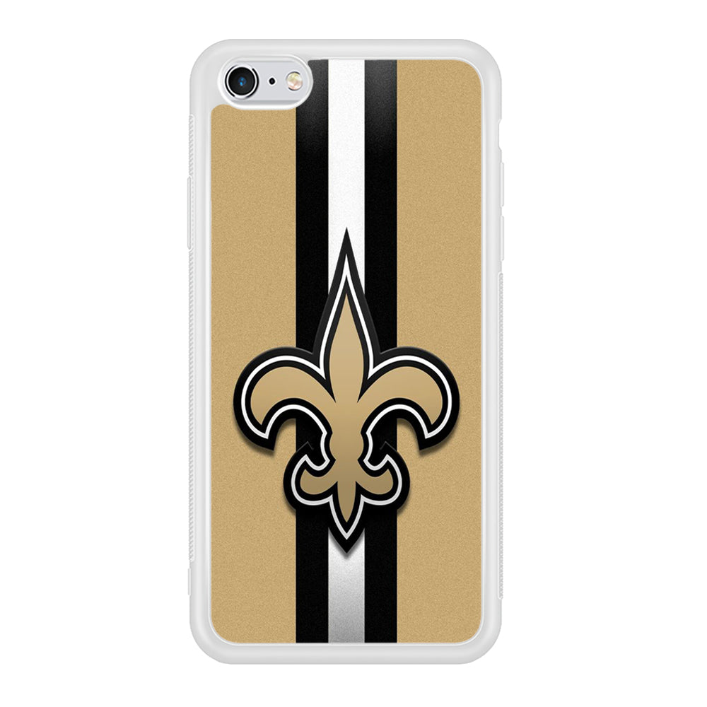 NFL New Orleans Saints 001 iPhone 6 Plus | 6s Plus Case-Phone Case-Rubber White (2D Case)-Altracase