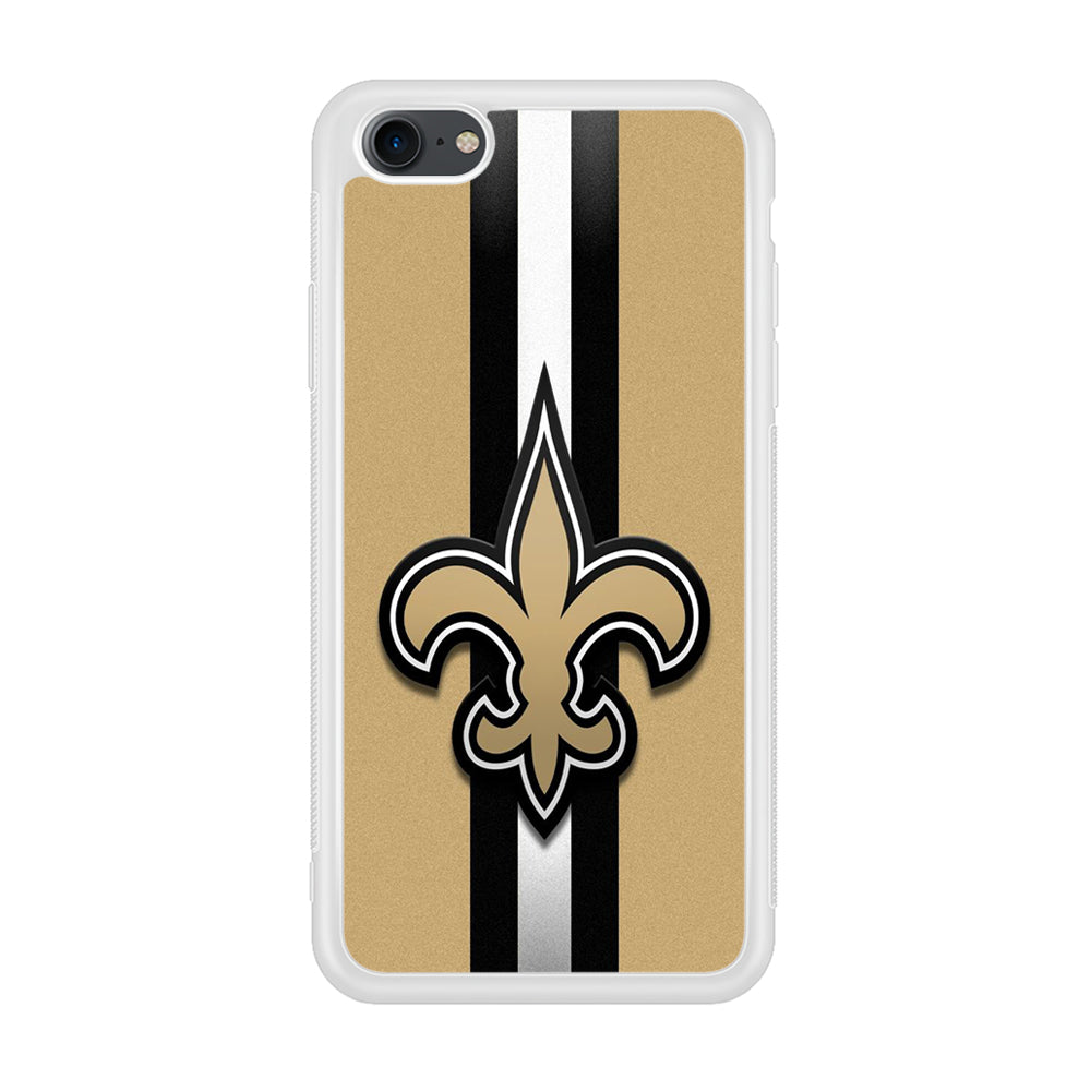 NFL New Orleans Saints 001 iPhone 7 Case-Phone Case-Rubber White (2D Case)-Altracase