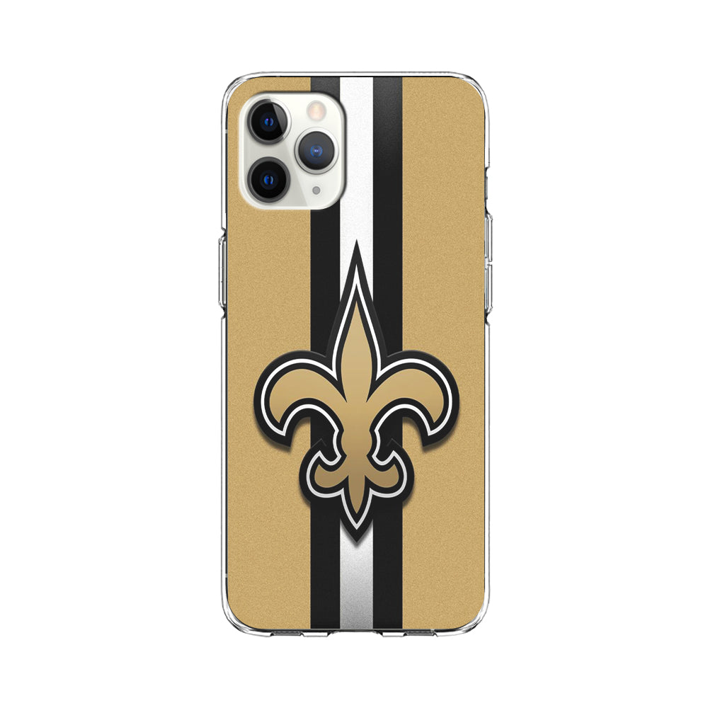 NFL New Orleans Saints 001 iPhone 11 Pro Max Case-Phone Case-Clear Soft Case-Altracase
