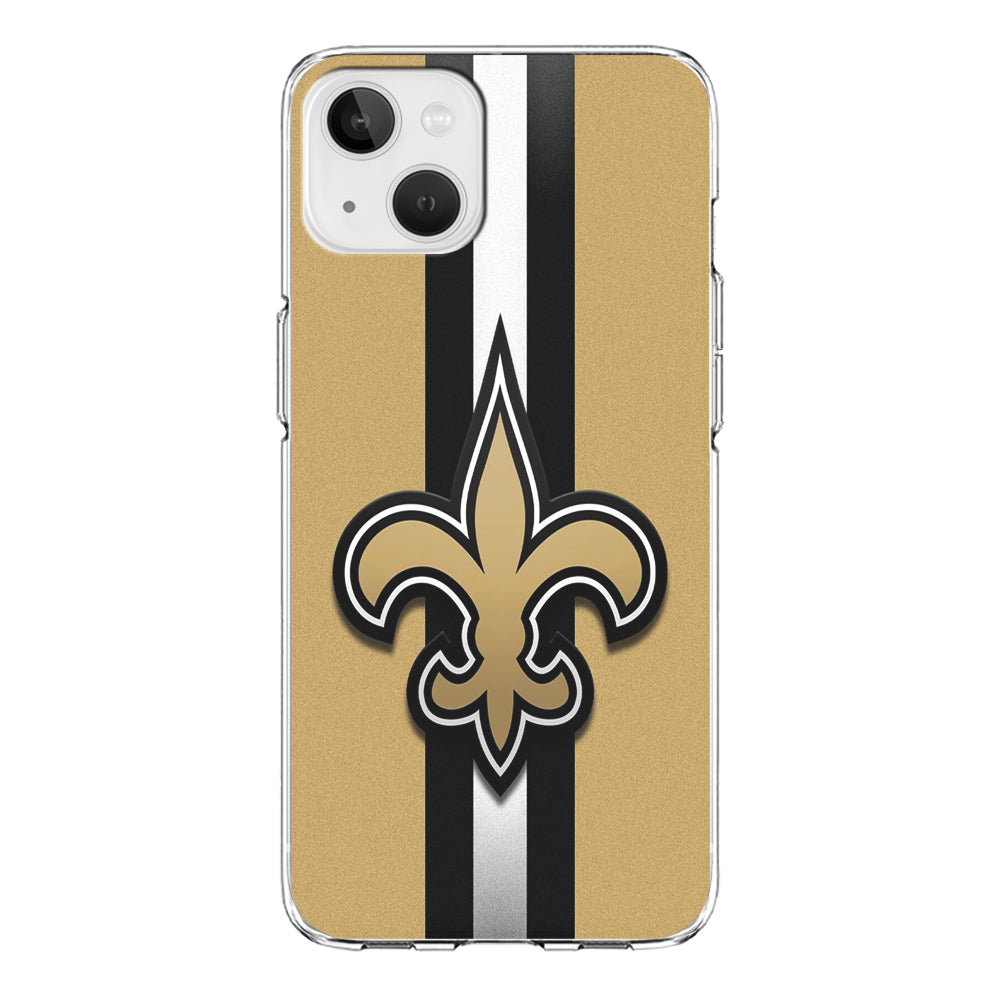 NFL New Orleans Saints 001 iPhone 13 Mini Case-Phone Case-Clear Soft Case-Altracase