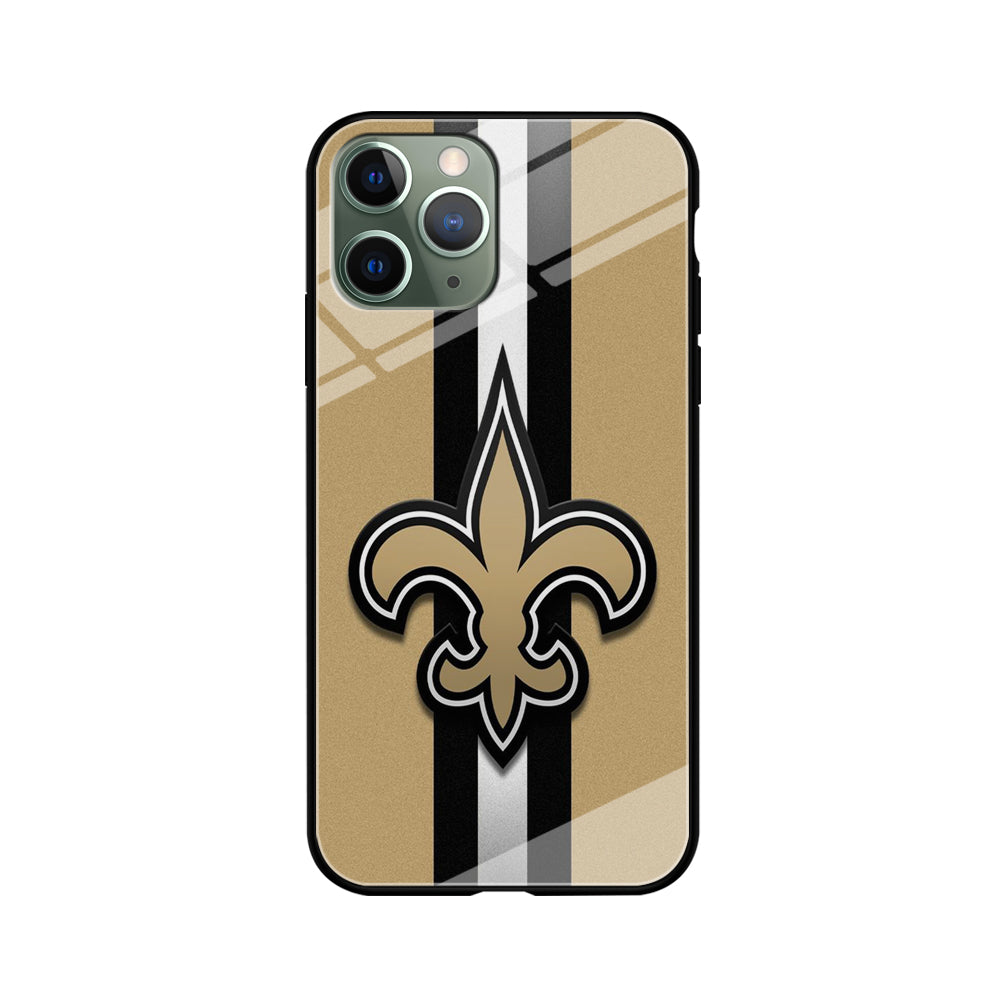 NFL New Orleans Saints 001 iPhone 11 Pro Max Case-Phone Case-Tempered Glass Case-Altracase