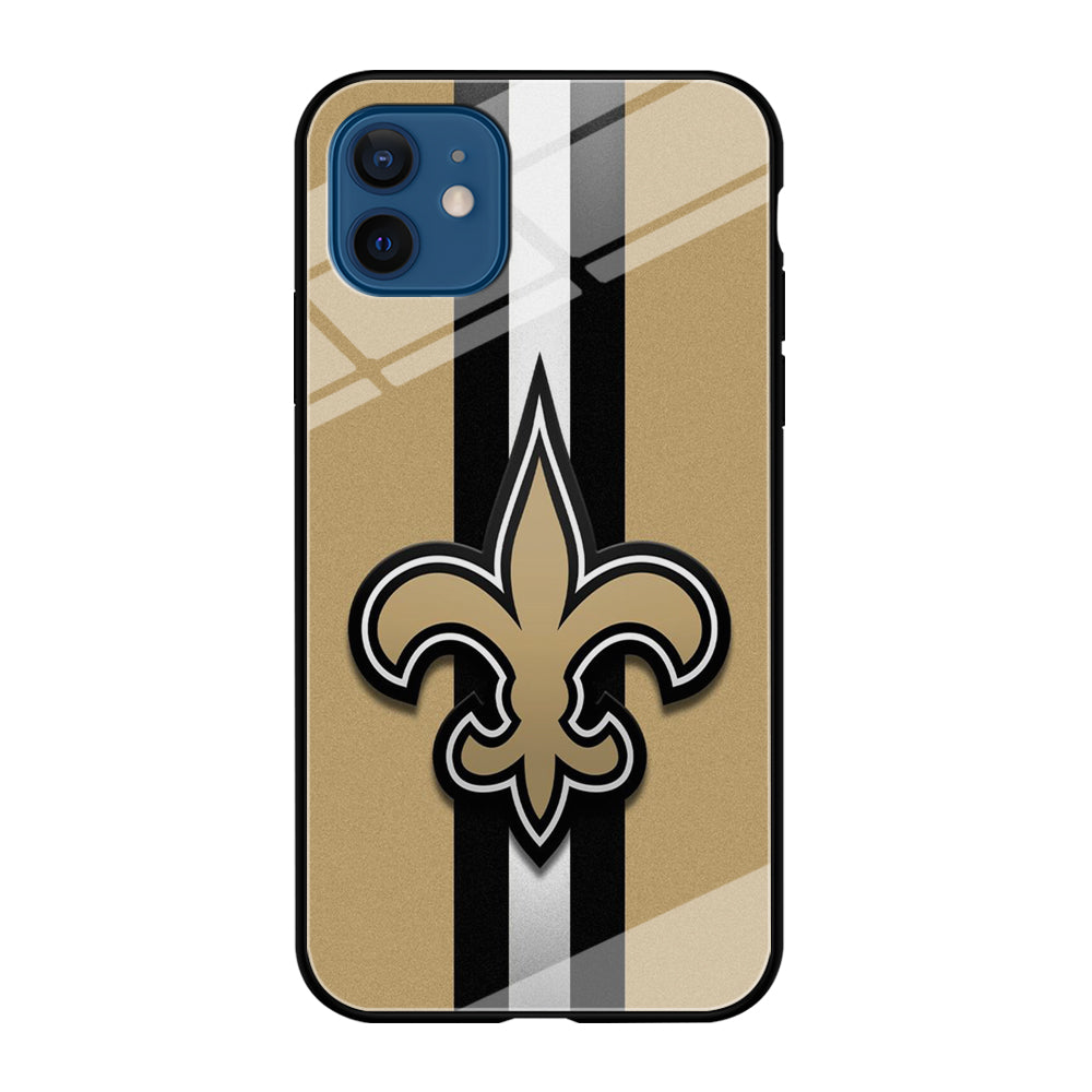 NFL New Orleans Saints 001 iPhone 12 Case-Phone Case-Tempered Glass Case-Altracase
