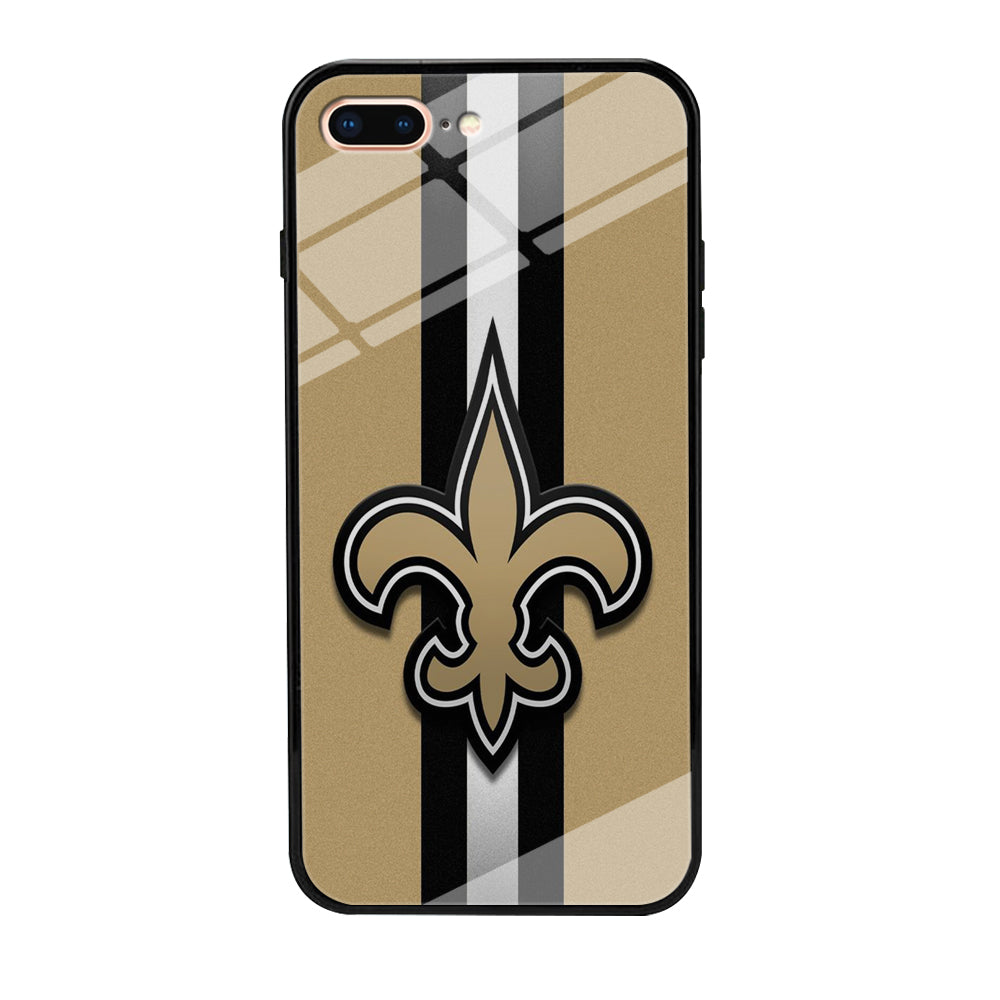 NFL New Orleans Saints 001 iPhone 8 Plus Case-Phone Case-Tempered Glass Case-Altracase