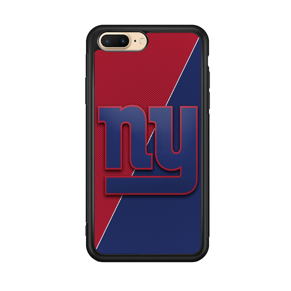 NFL New York Giants 001 iPhone 8 Plus Case-Phone Case-Rubber Black (2D Case)-Altracase