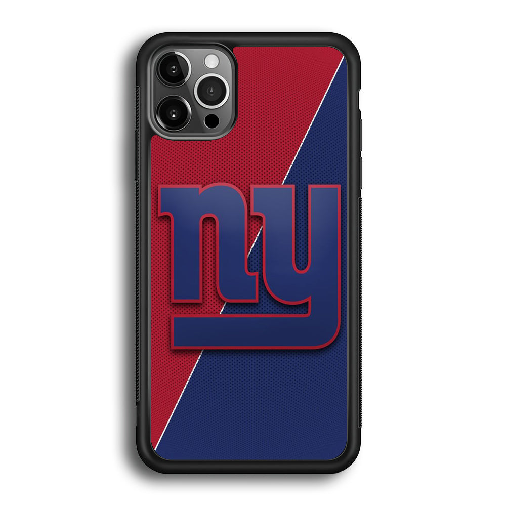 NFL New York Giants 001 iPhone 12 Pro Max Case-Phone Case-Rubber Black (2D Case)-Altracase