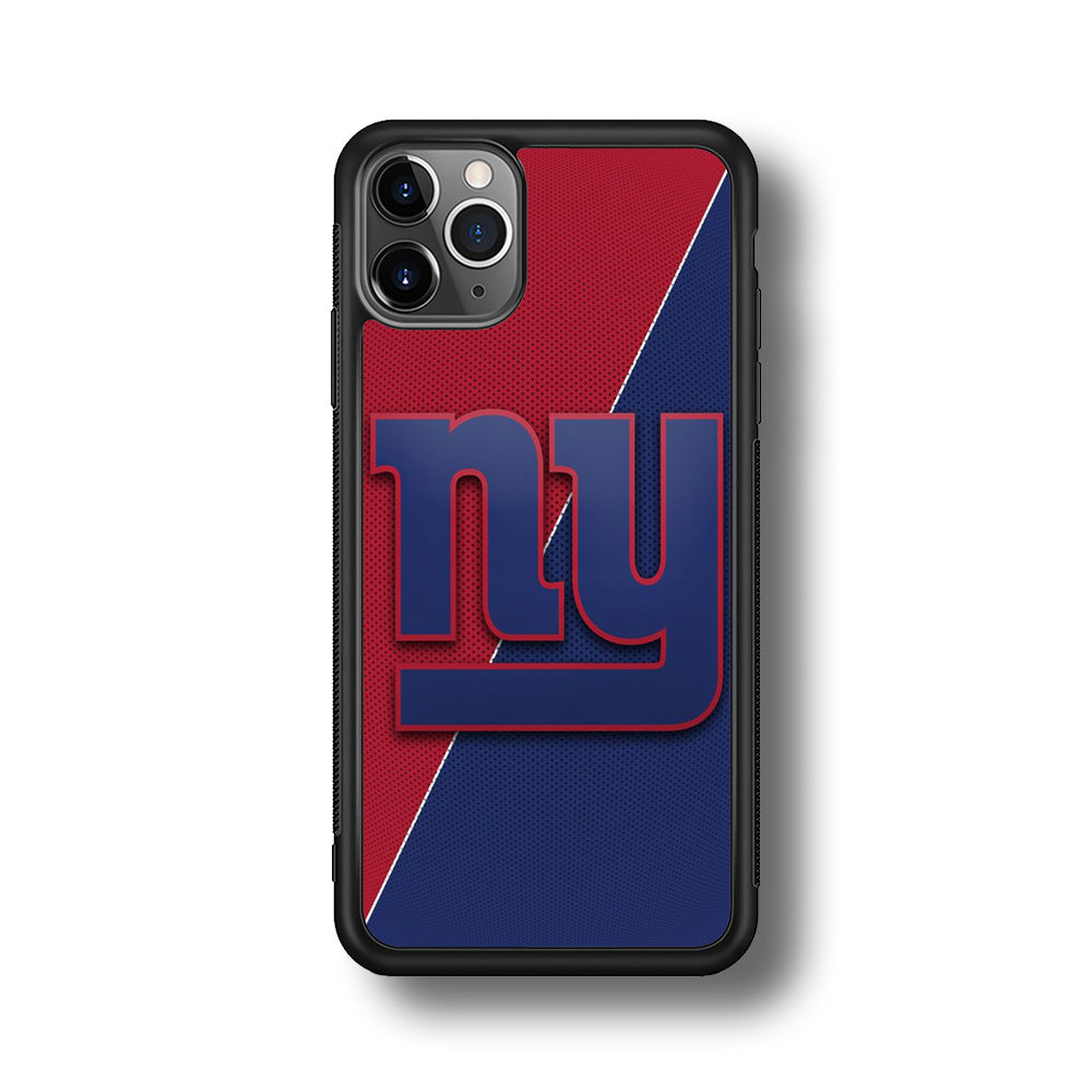 NFL New York Giants 001 iPhone 11 Pro Max Case-Phone Case-Rubber Black (2D Case)-Altracase