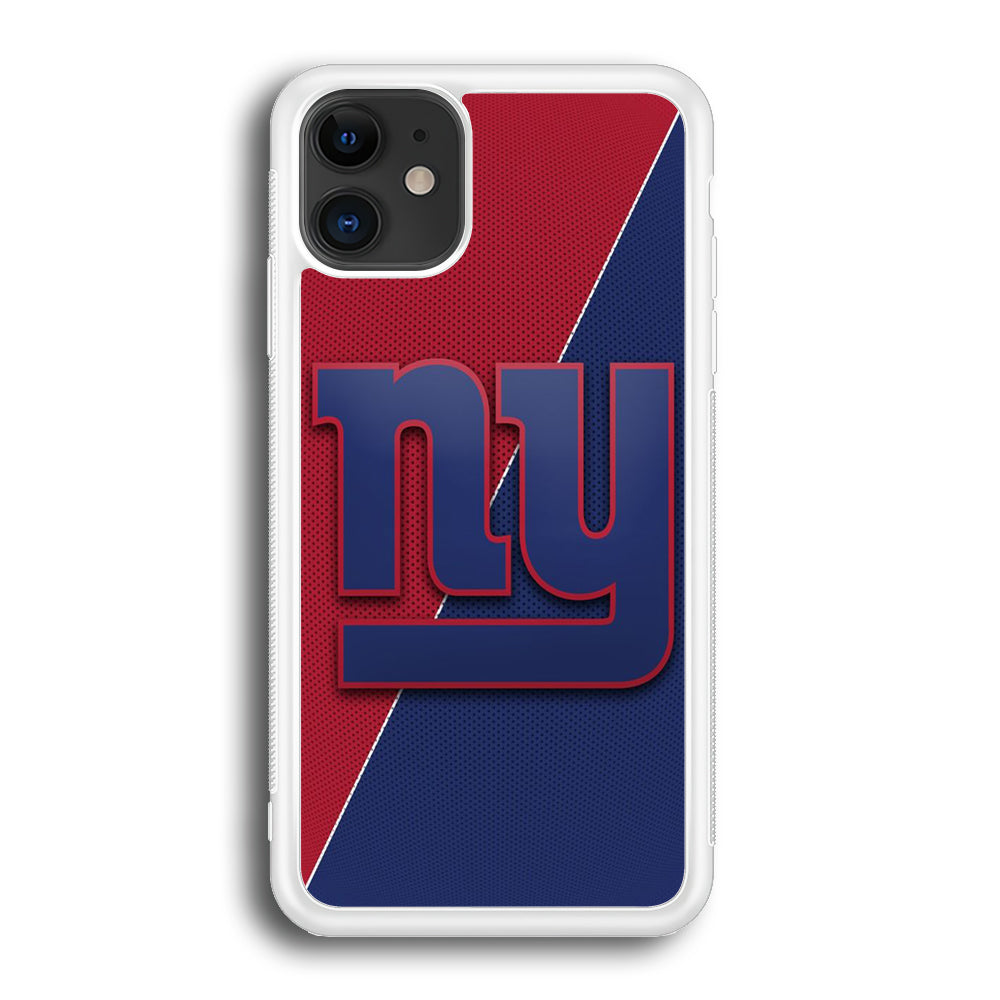 NFL New York Giants 001 iPhone 12 Case-Phone Case-Rubber White (2D Case)-Altracase