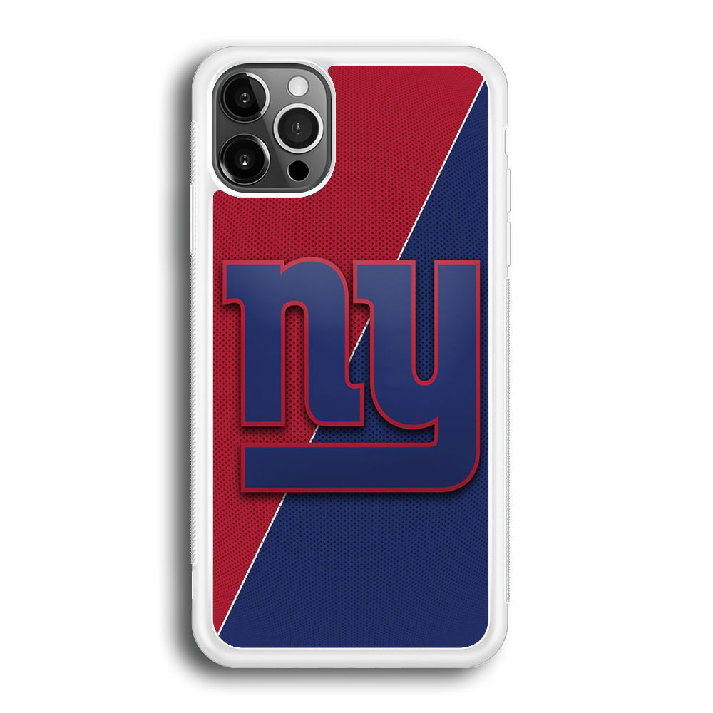 NFL New York Giants 001 iPhone 12 Pro Max Case-Phone Case-Rubber White (2D Case)-Altracase